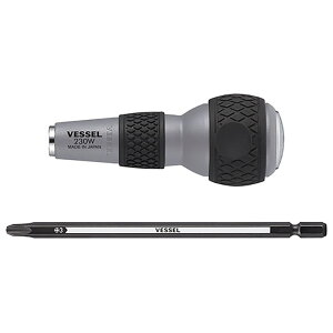 VESSEL(ベッセル) ボールグリップ差替貫通DV 230W-3 4907587105196 作業工具 ドライバー・六角棒レンチ