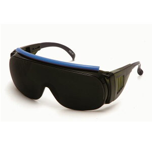 理研化学: 遮光メガネ （IR8） RS-07IR8 ノンコート 保護めがね 眼鏡 メガネ 防災 粉じん 安全 （作業・花粉症・防じん・PM2.5・眼鏡併用可） RS-07IR8 ノンコート