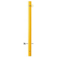 【メーカー直送】サンポール サンバリカー （ピラー）スチール製φ60.5 固定式・片フック 黄色 FPA-7U-F0…