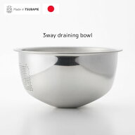 藤井器物製作所 3WAY 水切りボール 3033500 洗う・和える・さらす・水切りができます。 3033500 米とぎ/…