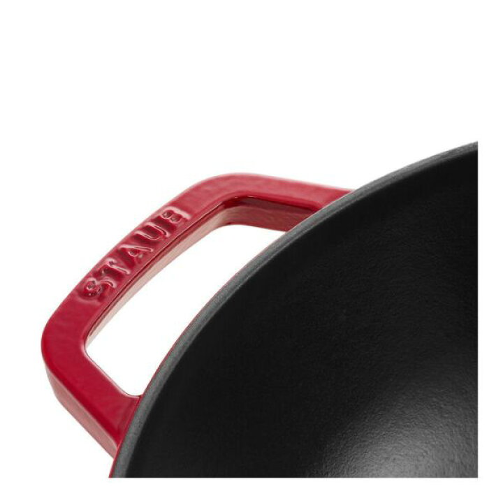 楽天市場】STAUB（ストウブ）:ウォック ガラス蓋付 30 cm/鋳鉄  