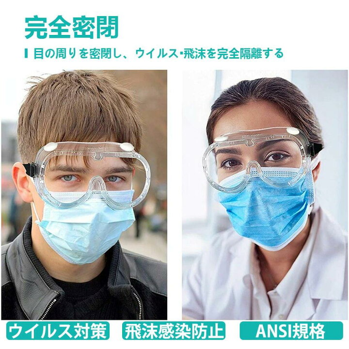 楽天市場】保護メガネ 保護めがね 透明 安全 ゴーグル クリア オーバー 