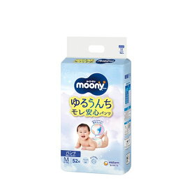 ユニ・チャーム 〔パンツ Mサイズ 寝返り～はいはい〕ムーニーマン ゆるうんちモレ安心パンツM寝返り～はいはい 52枚