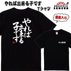 おもしろTシャツ　やれば出来る子です　子供から大人サイズまで　爆笑ネタ　プレゼント