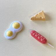 ハンドメイド 箸置き 目玉焼き チーズ フランクフルト 箸 置き はしおき 箸休め 美濃焼 イホシロ窯 陶磁…
