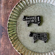 【日本語入荷待】うし 牛 ホルスタイン 箸置き 美濃焼き おもしろ 牛肉 部位 イラスト 箸置 はしおき 和…