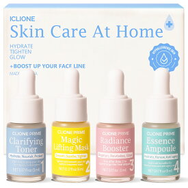 【20％OFF＆ポイント10倍】 ホームケアミニボトルセット スキンクリニック 4本セット 5ml｜導入液・化粧水・美容液・ナイトアンプル 韓国コスメ 敏感肌 乾燥肌 保湿ケア ホームケア ホームサロン【SC5mlSET】