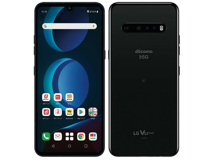 楽天市場】「新品」SIMフリー LG 5G V60 ThinQ DualScreen L-51A Black 