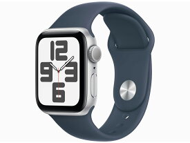「新品未開封」Apple Watch SE 第2世代 GPSモデル 40mm MRE13J/A [シルバー/ストームブルースポーツバンド S/M]【即納】【あす楽】【プレゼント】