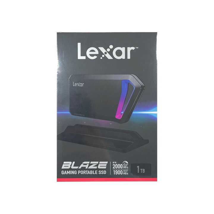 楽天市場】「新品」Lexar 1TB BLAZE ポータブルSSD GAMING PORTABLE 