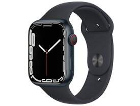 「新品・セルラーモデル」Apple Watch Series 7 GPS+Cellularモデル 45mm MKJP3J/A [ミッドナイトスポーツバンド] 【即納】【あす楽】【プレゼント】