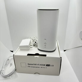 [中古品]Speed Wi-Fi HOME 5G L13 [ホワイト] ZTR02　ホームルーター　無線　SIMフリー