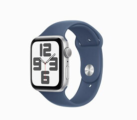 「新品」Apple Watch SE 第2世代 GPSモデル 44mm MXER3J/A [シルバー・デニムスポーツバンド M/L]