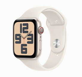 「新品」Apple Watch SE 第2世代 GPS+Cellularモデル 44mm MXGU3J/A [スターライトスポーツバンド M/L]