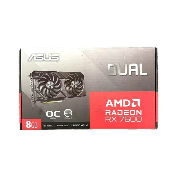楽天市場】「新品」ASUS AMD RADEON RX 7600 DUAL-RX7600-O8G-EVO 