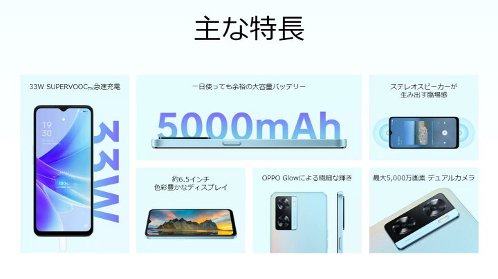 楽天市場】「 新品未開封 」 SIMフリー オッポ 本体 OPPO A77 ブルー 