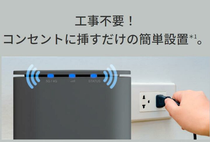 楽天市場】[新品未使用品] docomo home 5G HR01 [ダークグレー] 受信時 