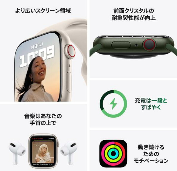 楽天市場】新品Apple Watch Series 7 GPS+Cellularモデル 41mm MKHT3J 