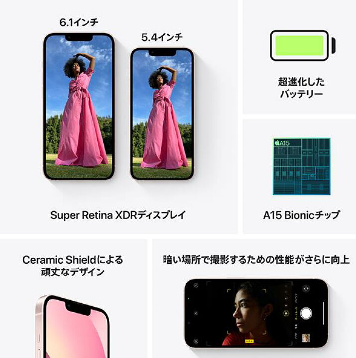 楽天市場】[新品未開封品] iPhone 13 mini 128GB グリーン MNFC3J/A 