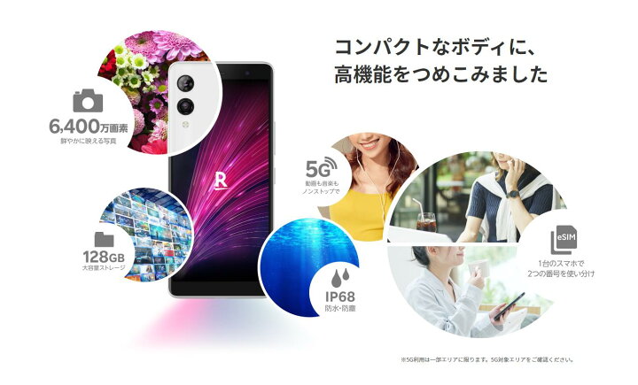 楽天市場】「 新品 未使用 」SIMフリー Rakuten Hand 5G White P780 
