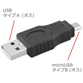 microUSB - USB 変換コネクタMicroUSB(オス)-USB(オス)SSA SUAM-MCMB【RCP】メール便対応