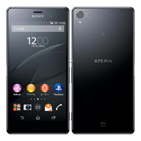 【SIMフリー】ソニー Xperia Z3 SOL26 au ブラック 白ロム 中古 スマートフォン