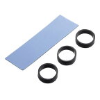 M.2SSD 2280用サーマルパッド 70x20x1mm シリコンバンド3個 /放熱シートNVMe PCI-e M.2 ヒートシンク装着用セット冷却パッド 熱伝導シリカゲルシートICONSHOP IC-SMRING3メール便配送対応