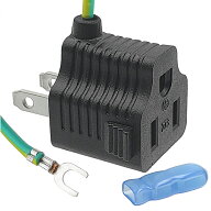 3P-2P 電源プラグ 変換アダプタ 1500Wまで対応 3ピンコンセント→2ピンコンセント変換 ICONSHOP IC-3P2P …