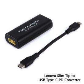 Lenovo ACアダプタ USB PDコンバータースリムチップ（角型）(メス)- USB C(オス)ICON SHOP IC-LSQ2PDNEC 角形電源コネクタ(スリムチップ) 対応USB Type-C パワーデリバリー 対応【RCP】メール便対応