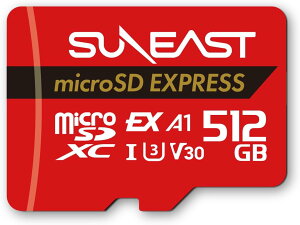 SUNEAST microSD Express 512GB �ő�Ǎ��]�����x890MB/s �ő发���]�����x810MB/s������Z�pmicroSD�J�[�h Switch2���쌟�؍ς�Class10 U3 V30 UHS-I A1 �V�i ��������