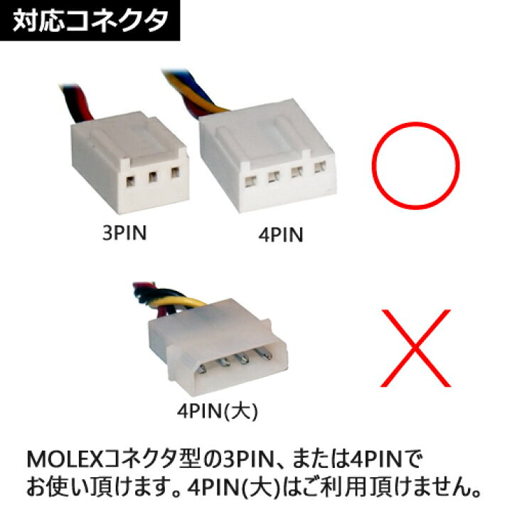 楽天市場 Pcファン Usb電源変換ケーブルusb オス 4ピンfanコネクタ オス Iconshop Ic Usbfc3pin 4pin対応 Rcp メール便対応 アイコンshop 楽天市場店