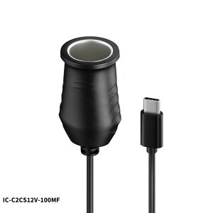 USB-C - �V�K�[�\�P�b�g �ϊ��A�_�v�^ 12V��p USB PD 12V�o�͗p�J�[�|�[�g�ϊ�ICONSHOP IC-CS12V USB-PD�[�d�킩��ԍڗp�@�킪�g����A�N�Z�T���[�\�P�b�g �J�[�`���[�W���[ �V�K�[�`���[�W���[ �d��