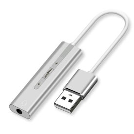 USB イヤホンマイク変換アダプターUSB(A)- ステレオ3.5mm 4極(TRRS)USB接続サウンドカードUSB外部オーディオデバイスイヤホンマイクをUSBに変換IC-435USB【RCP】メール便配送対応