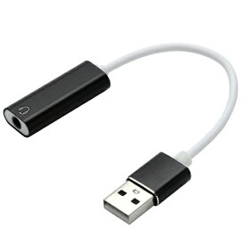 USB オーディオ変換アダプター(4極イヤホンマイク用)USB A(オス) - 3.5mm 4極(メス)YouZipper P-4XUイヤホンマイクをUSBに変換【RCP】メール便配送対応