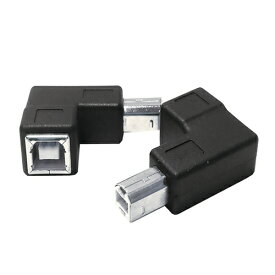 USB タイプB 直角 変換コネクタUSB TypeB(メス)-USB TypeB(オス)【COMON】2B-R(右向き)USBの向きを変える変換アダプター【RCP】メール便対応