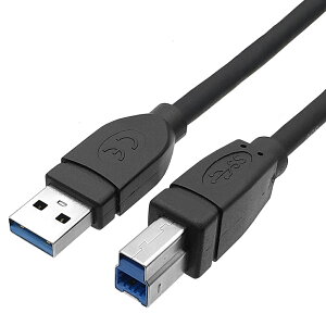 USB3.0 A - B �P�[�u�� 0.5�`3m USB3.0 TypeA(�I�X)-USB3.0 TypeB(�I�X)USB3.0�v�����^�[�P�[�u���yCOMON�z3AB EPSON �u���U�[ Cannon �e�Ѓv�����^�[�A�O�t��HDD�Ή�