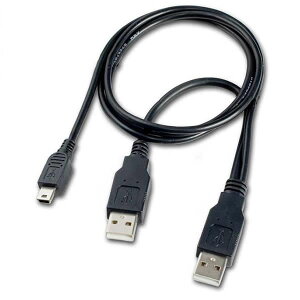 ⏕d͋t miniUSBP[u mini-B 5s-USB(A)ʓd/ʐM - @mini(B)-USB(A)-⏕dUSBiAjICONSHOP IC-U2MB5 OtDVD/BL/HDD Ή USB~jBP[uOthCuΉ