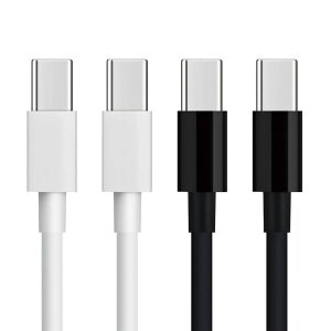 ICON SHOP���[�̒[�q������ USB-C �P�[�u�� 1m USB Type-C(10mm�[�q �I�X)-USB Type-C (10mm�[�q �I�X�j �[�d/�ʐM�Ή� USB�^�C�vC����P�[�u�� iPhone�EiPad IC-CLL1M �z���C�g�E�u���b�N