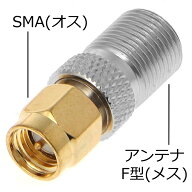 アンテナ変換コネクタF型アンテナ (メス)- SMA (オス)COMON IC-FSMA (旧 FBS-SMA)アンテナプラグ変換コネ…