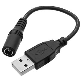 USB-DCプラグ 変換ケーブル 5V専用 【5521】DCジャック（外径 5.5mm 内径 2.1mmプラグ対応） - USB タイプA(オス)COMON 55212A-015DC電源プラグ変換アダプター