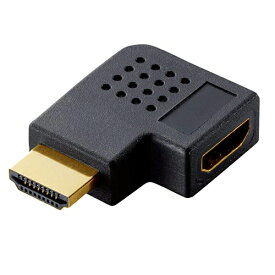 HDMI2.0 直角変換コネクタ 4K解像度 HDR対応HDMI TypeA(メス) - HDMI TypeA(オス) 直角 B向きICONSHOP IC-HDCLLHDR / 4K解像度対応ポメール便対応
