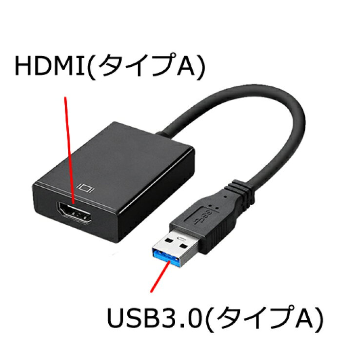 楽天市場】USB 3.0 to HDMI 変換 アダプタUSB3.0(オス)- HDMI(タイプA(メス))エスエスエーサービス  IC-SU3HD10801080P対応 HDMI出力 マルチモニターWindows7/8/10対応メール便対応 : アイコンSHOP 楽天市場店