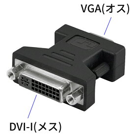 VGA - DVI 映像 変換コネクタ 【双方向対応】ミニD-sub15(オス) - DVI-I（メス）SSA SVGAM-DVIFメール便対応