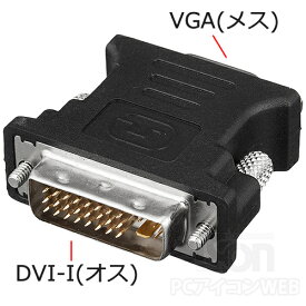 DVI VGA 変換コネクタDVI-I 29ピン(オス) - ミニD-sub15ピン(メス)SSA SDVIM-VGAFポスト投函便