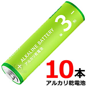 AJdr P3` 10{Ԓ EgnCp[LAZOS LA T3X10ALKALINE LR6 1.5V AA battery[ }֑Ή