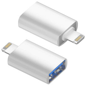 iPhone・iPad用 ライトニング-USB変換コネクタLightning - USB (メス)ICONSHOP IC-TIW1 iOSホストアダプター（OTG）USBメモリ、キーボード、マウス対応