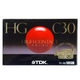 TDK VHS-C High Contact HGC30 TC-30HGF コンパクトビデオカセットテープ 未使用品