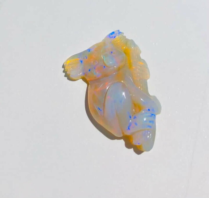 楽天市場】オパール コアラ彫刻 ルース 大粒28.6ct オーストラリア産 