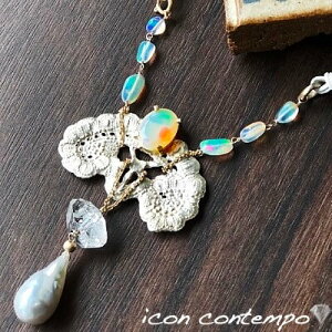 K18YG K10VG Ip[ lbNX 嗱11mm ^ Vo[obN n[L}[_Ch 傫t[[X U[ 'Botanical Lace'