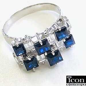 PT900 u[Tt@CA _Ch O v`i 1.65ct 0.6ct N^OJbg w Ώ̊Ki 'Flagstone Steps'
